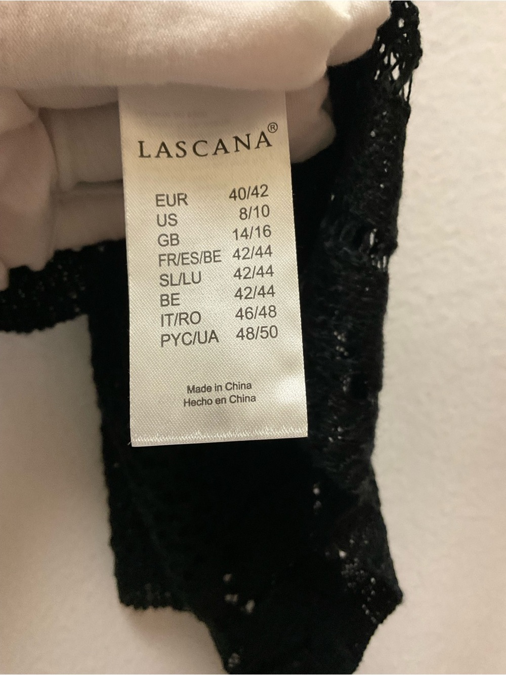 LASCANA Black Open-Weave Women's Cardigan - Picture 5 of 5